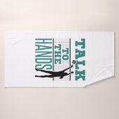 Praat met Funny Volleyball Middle Blocker Badhanddoek (Badhanddoek)