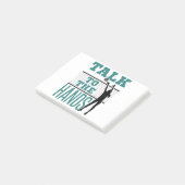 Praat met Funny Volleyball Middle Blocker Post-it® Notes (Schuin)