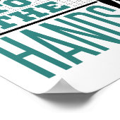 Praat met Funny Volleyball Middle Blocker Poster (Hoek)