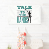 Praat met Funny Volleyball Middle Blocker Spandoek (Insitu)