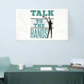 Praat met Funny Volleyball Middle Blocker Spandoek (Beurs)