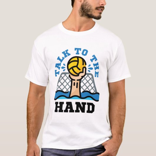Praat met Hand Funny Water Polo Goalie (Voorkant)