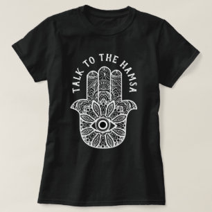 Praat met het Hamsa Yoga-Shirt T-shirt