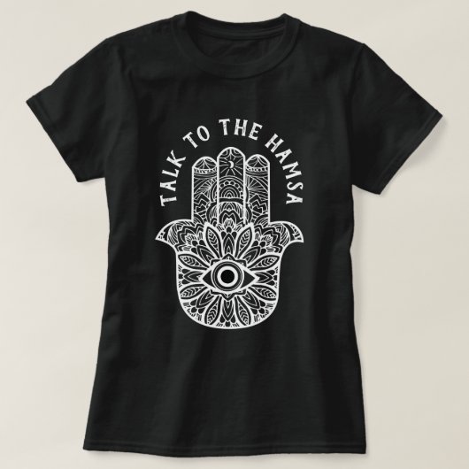 Praat met het Hamsa Yoga-Shirt T-shirt (Design voorkant)