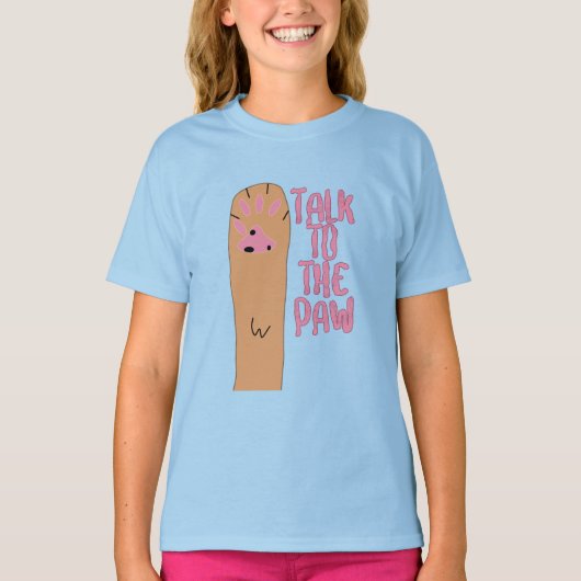 Praat met het Paw T-Shirt (Voorkant)