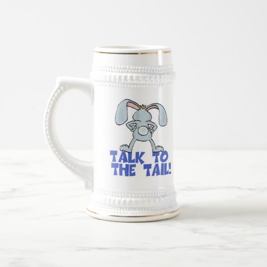 Praat met het Tail Bunny Rabbit Bierpul (Links)