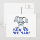 Praat met het Tail Bunny Rabbit Briefkaart (Voorkant / Achterkant)