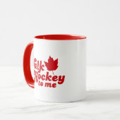 Praat met Hockey. Mok (Voorkant links)