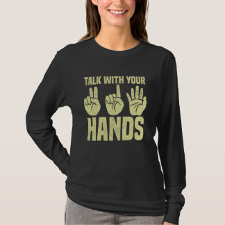 Praat met je handen Gebarentaal T-shirt