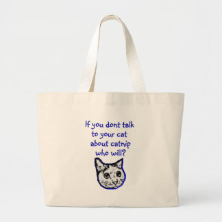 Praat met je kat over katje grote tote bag