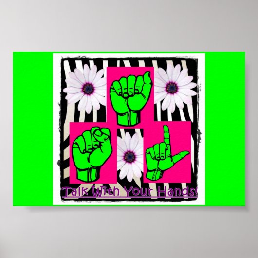 Praat met je Poster voor meisjes (Voorkant)