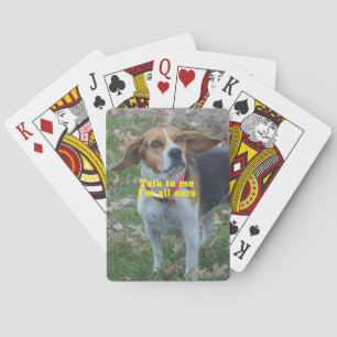 Praat met me, ik ben allemaal Ears Beagle Speelkaarten