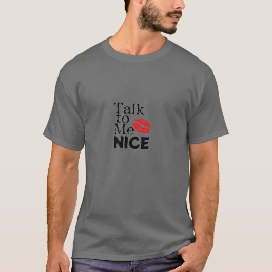 Praat met me NICE T-shirt (Voorkant)