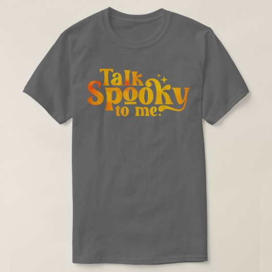 Praat met me over Halloween T-shirt (Design voorkant)
