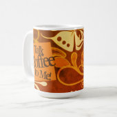 Praat met me over koffie!  Art Coffee-Mok Koffiemok (Voorkant links)