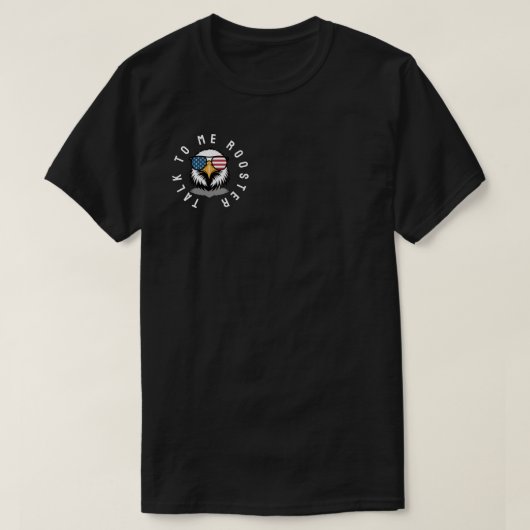 Praat met me, Rooster T-shirt (Design voorkant)