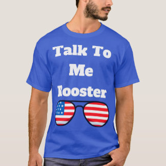praat met mij haan t-shirt