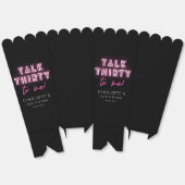 Praat met mij over 30e verjaardag Neon Pink Bedankdoosjes (Ongevouwen)