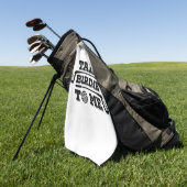 Praat met mij over Birdie - Grappig Golf Golfing G Golfhanddoek (Groen)