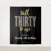 Praat met mij over de derde. 30e verjaardag Foto a Wandkleed (Voorkant)