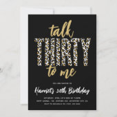 Praat met mij over de derde. 30e verjaardag kaart (Voorkant)