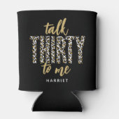 Praat met mij over de derde. 30th Birthday Keepomw Blikjeskoeler (Achterkant)