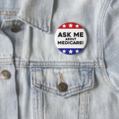 Praat met mij over Medicare-knop - Gesprekstarter Ronde Button 5,7 Cm (In situ)