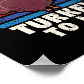 Praat met mij over Turkije, grappige Thanksgiving. Poster (Hoek)