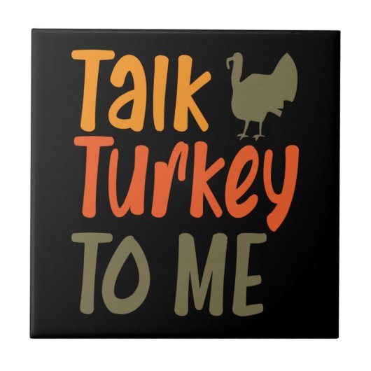 Praat met mij over Turkije met keramische Tegel Tegeltje (Voorkant)