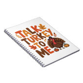 Praat met mij over Turkije voor de Thanksgiving Notitieboek (Rechterzijde)