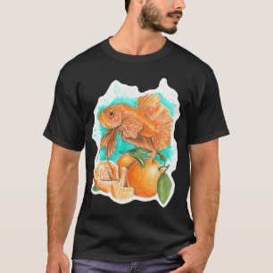 Praat met mijn vis en hij praat terug t-shirt