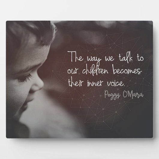 Praat met onze kinderen fotoplaat (Voorkant)