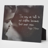 Praat met onze kinderen fotoplaat (Zijkant)