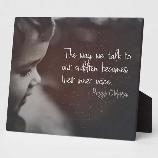 Praat met onze kinderen fotoplaat (Zijkant)