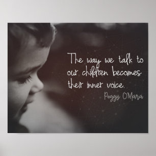 Praat met onze kinderen poster