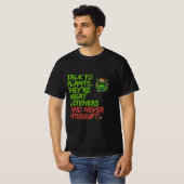 Praat met Planten: Grappig Plant Lover Cool Design T-shirt (Voorkant volledig)