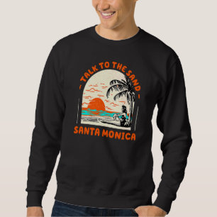 Praat met Sand Santa Monica Beach California Oce Trui