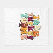 Praat met Turkije over de grappige Thanksgiving op Fleece Deken (Voorkant (Horizontaal))