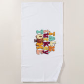 Praat met Turkije over de grappige Thanksgiving op Strandlaken (Voorkant)