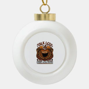 Praat Minder Drink Meer Koffie Beker Halloween Pom Keramische Bal Ornament