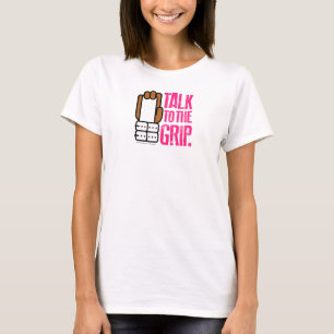 PRAAT NAAR DE GRIP Gymnast Brown Hand T-shirt