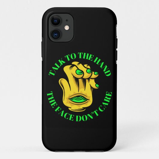 PRAAT NAAR DE HAND HET GEZICHT MAAKT NIET grappig Case-Mate iPhone Case (Achterkant)