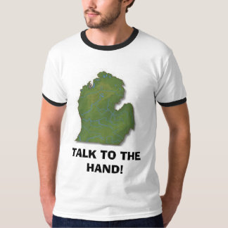 PRAAT NAAR DE HAND! T-SHIRT