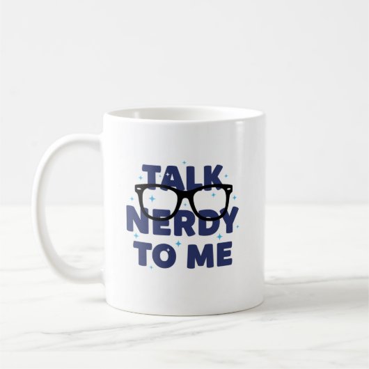 Praat nerdy met mij bril Mok (Links)