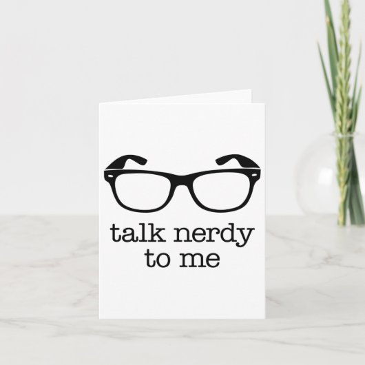 Praat Nerdy Met Mij  Kaart (Voorkant)