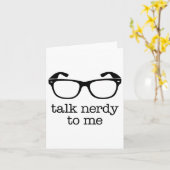 Praat Nerdy Met Mij  Kaart (Gele Bloem)