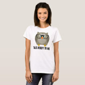 Praat nerdy met mij uil t-shirts (Voorkant volledig)