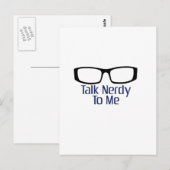 Praat Nerdy tegen me Briefkaart (Voorkant / Achterkant)