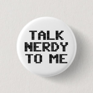 Praat Nerdy tegen me Gepixelleerde Button