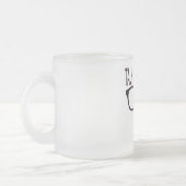 Praat nerdy tegen me met een zwarte geek bril matglas koffiemok (Links)